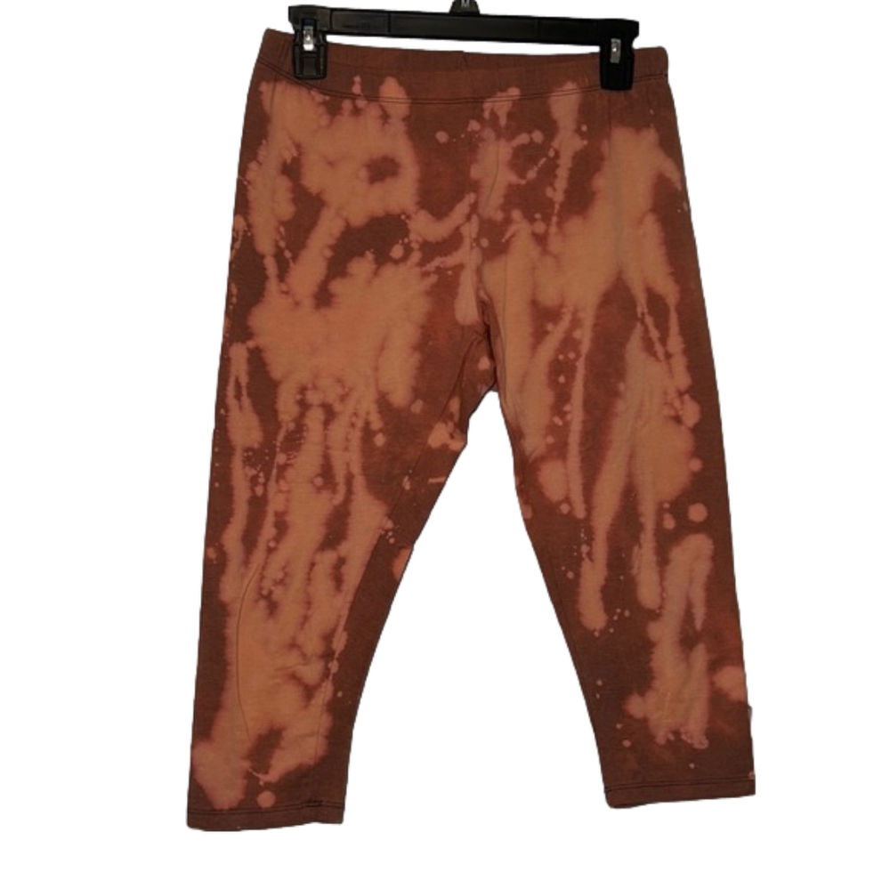 Women’s Bleach Dye Capri Leggings